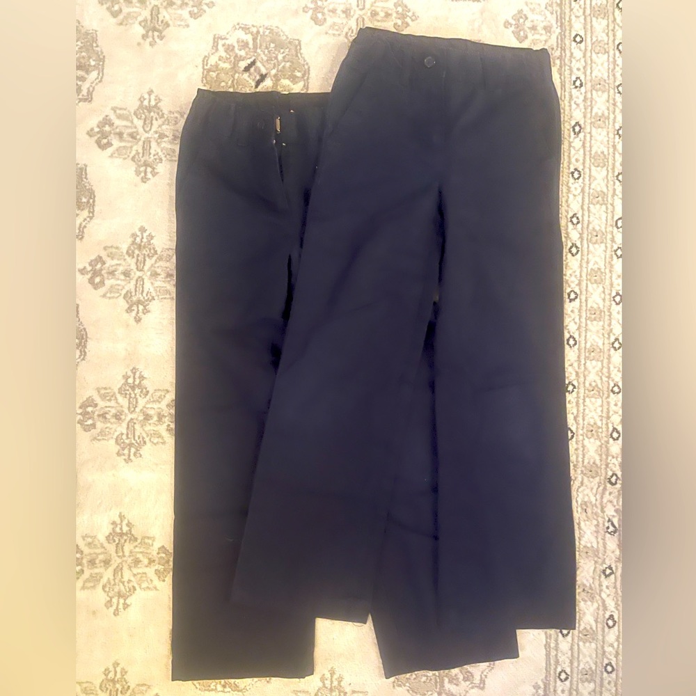 💗Sz 7 IZOD 2 girls navy blue dress pants.  Size 7. Very good used condition.